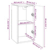 TV-kaapit 4 kpl harmaa Sonoma 30,5x30x60 cm lastulevy