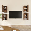 TV-kaapit 4 kpl ruskea tammi 30,5x30x60 cm tekninen puu