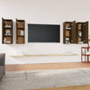 TV-kaapit 4 kpl ruskea tammi 30,5x30x90 cm tekninen puu