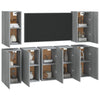 TV-kaapit 7 kpl harmaa Sonoma 30,5x30x60 cm tekninen puu