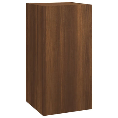 TV-kaapit 7 kpl ruskea tammi 30,5x30x60 cm tekninen puu