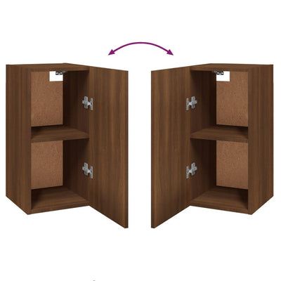 TV-kaapit 7 kpl ruskea tammi 30,5x30x60 cm tekninen puu