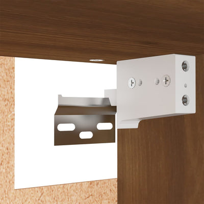 TV-kaapit 7 kpl ruskea tammi 30,5x30x60 cm tekninen puu