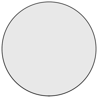 Musta seinäpeili Tosca Ø 60cm (pyöreä)