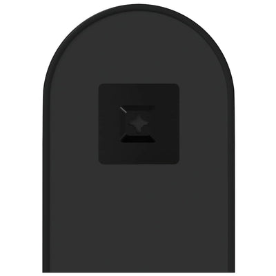 Musta seinäpeili Airways 40x15cm (ovaali)