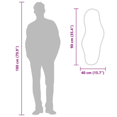 Hopea seinäpeili Piner 90x40cm