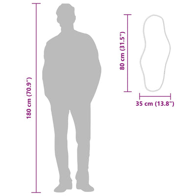 Kulta seinäpeili Piner 80x35cm