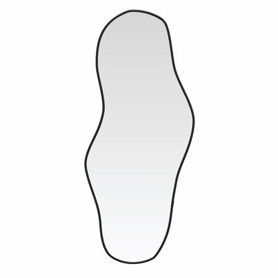 Musta seinäpeili Piner 60x25cm