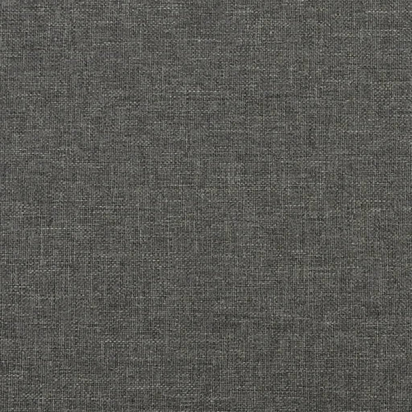 Sängynrunko 135x190 cm tummanharmaalla kankaalla ilman patjaa