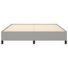 Vaaleanharmaa sängynrunko Jacques 180x200cm (super king sametti)