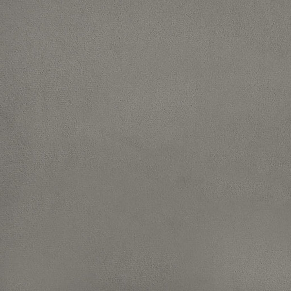 Vaaleanharmaa sängynrunko ilman patjaa 135x190 cm samettia