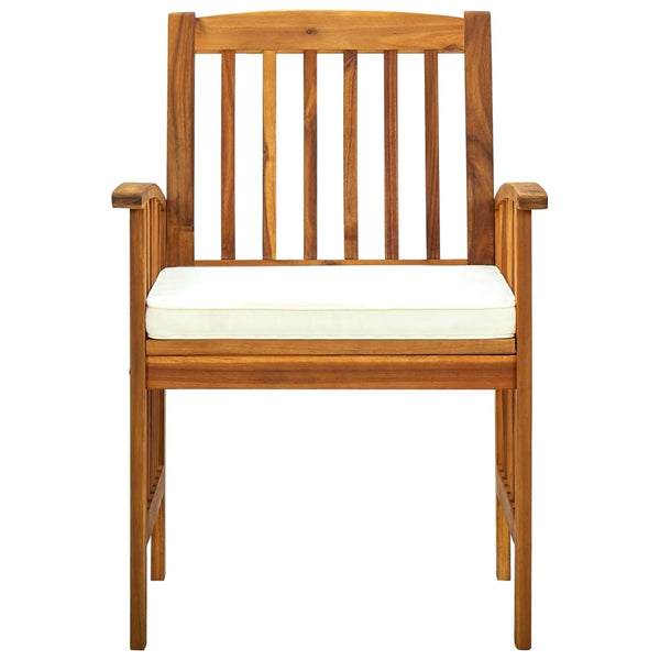 Ulkoruokatuolit tyynyillä Michette (6 kpl akasiapuu)