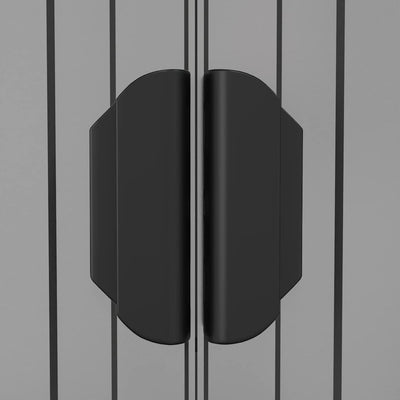 Vaaleanharmaa puutarhavaja Kallie 192x108x223cm (galvanoitu teräs)