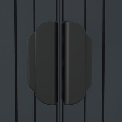 Antrasiitti puutarhavaja Kallie 192x108x223cm (galvanoitu teräs)