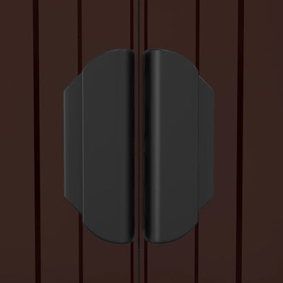 Tummanruskea puutarhavaja Kallie 192x108x223cm (galvanoitu teräs)