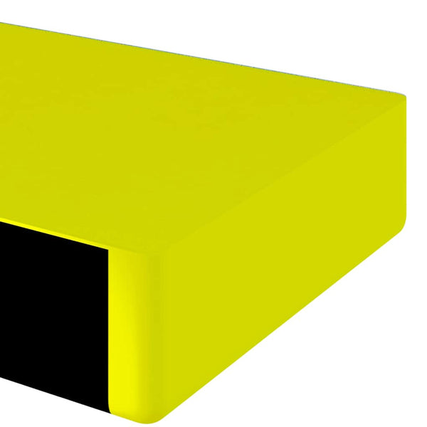 Kulmasuoja keltainen ja musta 6x2x101,5 cm PU