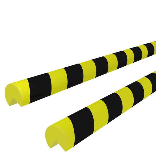Kulmasuojat 2 kpl keltainen ja musta 4x4x104 cm PU