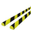 Kulmasuojat 2 kpl keltainen ja musta 4x3x100 cm PU