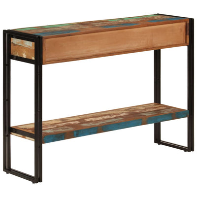 Konsolipöytä 110x30x76 cm kierrätetty täyspuu