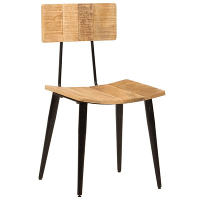Ruokatuolit 2 kpl 44x40x80 cm täysi mangopuu