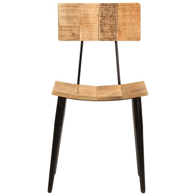 Ruokatuolit 2 kpl 44x40x80 cm täysi mangopuu