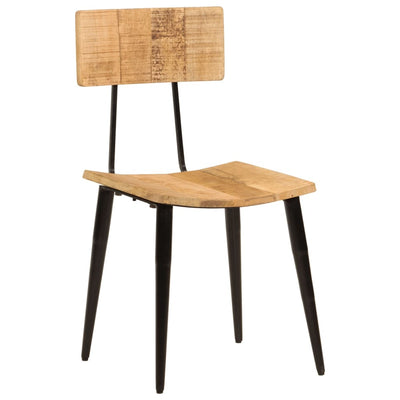 Ruokatuolit 2 kpl 44x40x80 cm täysi mangopuu