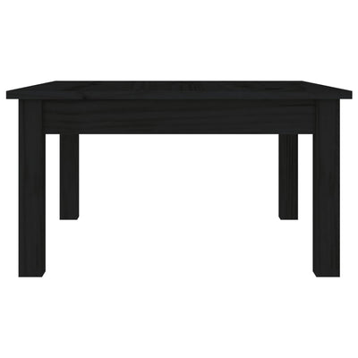 Sohvapöytä musta 55x55x30 cm täysi mänty