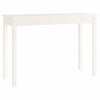 Konsolipöytä valkoinen 110x40x75 cm täysi mänty
