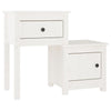 Valkoinen yöpöydät Tovien 79,5x38x65,5cm (2 kpl mänty)