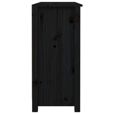 Senkki musta 100x35x74,5 cm täysi mänty