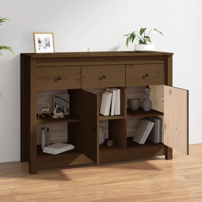 Senkki hunajanruskea 100x35x74 cm täysi mänty