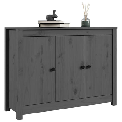 Senkki harmaa 100x35x74 cm täysi mänty