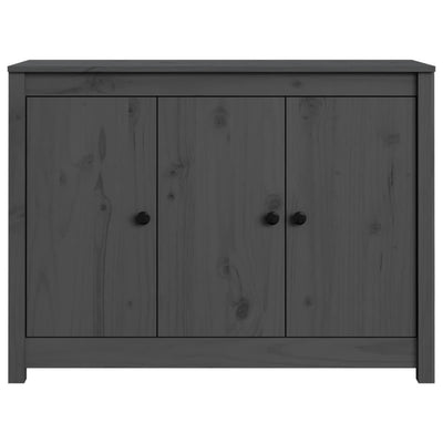 Senkki harmaa 100x35x74 cm täysi mänty