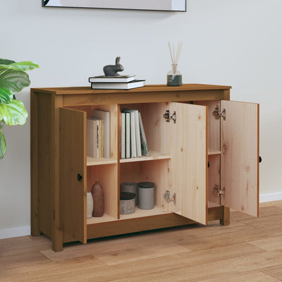 Senkki hunajanruskea 100x35x74 cm täysi mänty