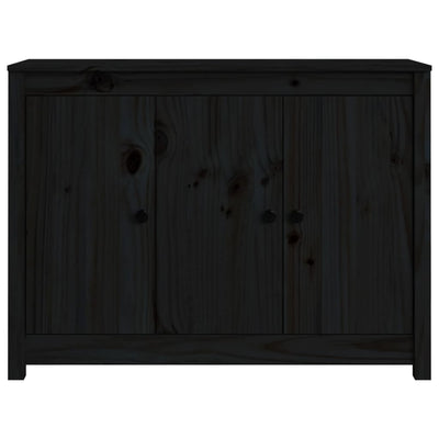 Senkki musta 100x35x74 cm täysi mänty