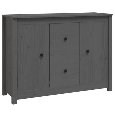 Senkki harmaa 100x35x74 cm täysi mänty