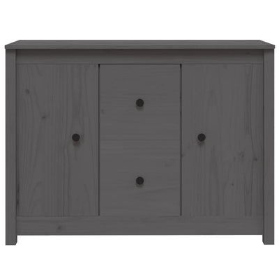 Senkki harmaa 100x35x74 cm täysi mänty