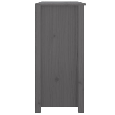 Senkki harmaa 100x35x74 cm täysi mänty