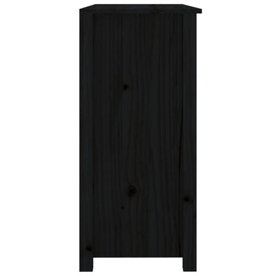 Senkki musta 100x35x74 cm täysi mänty