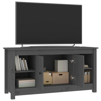 TV-taso harmaa 103x36,5x52 cm täysi mänty