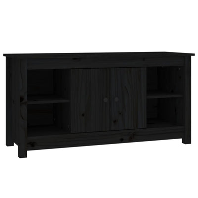 TV-taso musta 103x36,5x52 cm täysi mänty