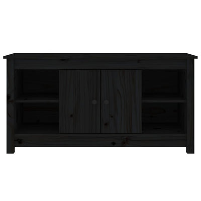 TV-taso musta 103x36,5x52 cm täysi mänty