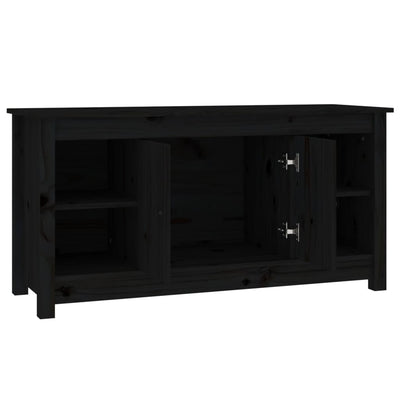 TV-taso musta 103x36,5x52 cm täysi mänty