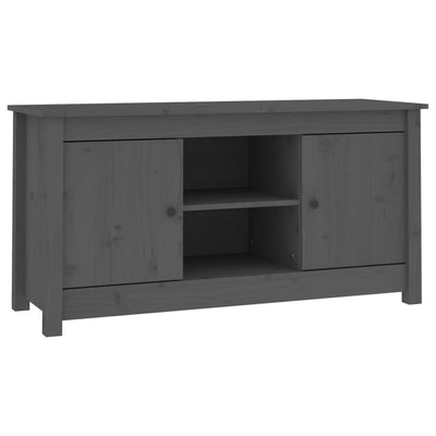 TV-taso harmaa 103x36,5x52 cm täysi mänty