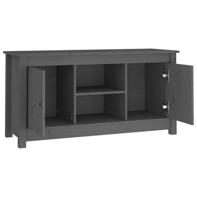 TV-taso harmaa 103x36,5x52 cm täysi mänty