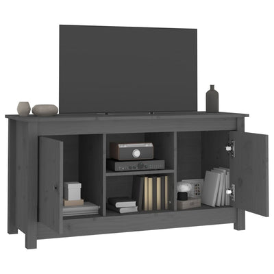 TV-taso harmaa 103x36,5x52 cm täysi mänty