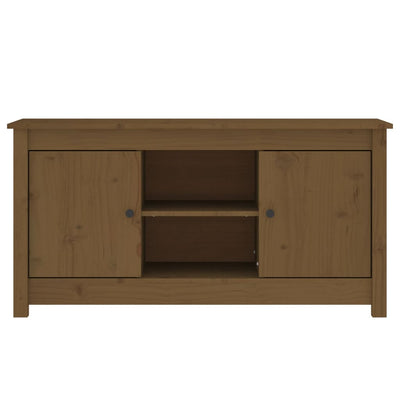 TV-taso hunajanruskea 103x36,5x52 cm täysi mänty