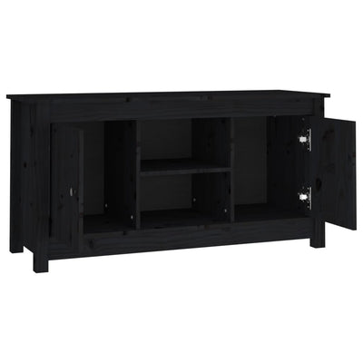 TV-taso musta 103x36,5x52 cm täysi mänty