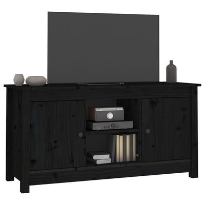 TV-taso musta 103x36,5x52 cm täysi mänty