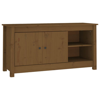 TV-taso hunajanruskea 103x36,5x52 cm täysi mänty